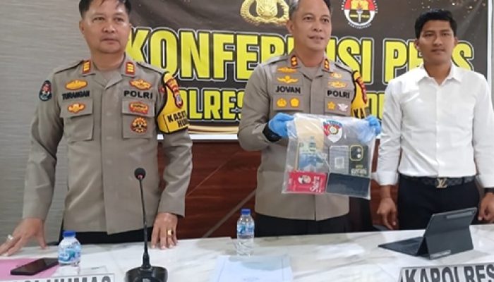 Kapolres Parigi Moutong Gelar Konferensi Pers Tindak Pidana Perdagangan Orang