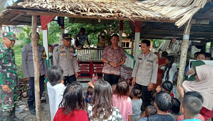 Pasca Banjir Tim Konselor Polres Tojo Una-Una lakukan Konseling dikecamatan Tojo