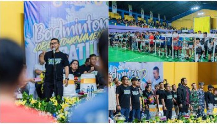 Di Ikuti 583 Peserta, Bupati Amirudin Buka Acara Badminton Open Tournament Bupati Cup 2024