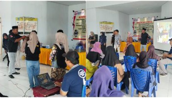Gelar Bimtek Tahapan Pengawasan Pemungutan dan Penghitungan Suara, Panwascam Liang Undang PKD dan PTPS