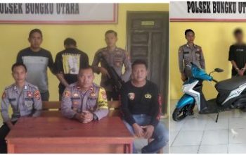 Polsek Bungku Utara, Ungkap Kasus Curanmor Dalam Press Release