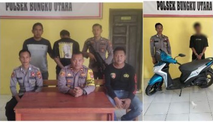 Polsek Bungku Utara, Ungkap Kasus Curanmor Dalam Press Release
