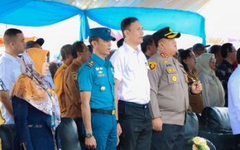 Kapolres Banggai Hadiri Peresmian Pasar Bunta Secara Daring, Dan Pemanfaatan Pasar Simpong Oleh Menteri Perdagangan RI