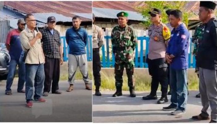 Polres Bangkep Kawal Unras Damai, Dari Caleg Partai Bulan Bintang dan Partai Buruh
