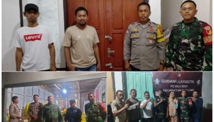 TNI/Polri di Banggai, Siaga 1X24 Jam Jaga Kotak Suara di PPK