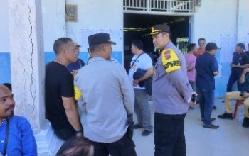Kapolres Morowali Utara, Pantau Langsung PSU di TPS III Desa One Pute