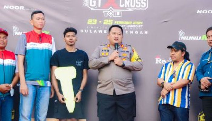 AKBP Ade, Resmikan Penutupan Kejuaraan GTX Cross Kapolres Banggai Cup 2024 di Yasircuit Toili