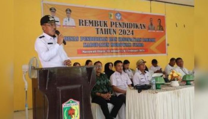 Wabup Morut Buka Kegiatan Rembuk Pendidikan Tahun 2024