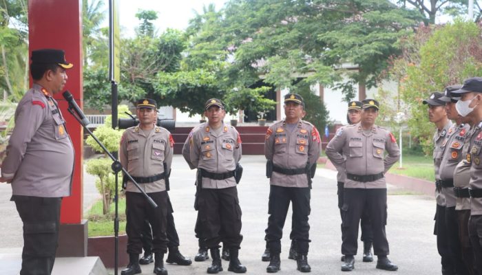Jelang Voting Day, Kapolres Sigi Terima Personel BKO Polda Sulteng