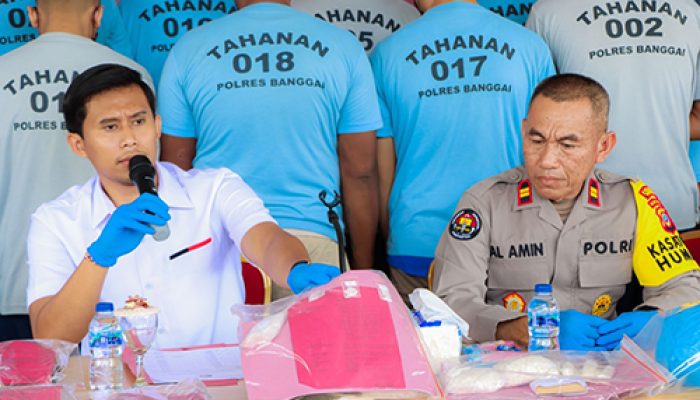 Polres Banggai Ungkap 18 Kasus Kasus Narkoba Selama Januari 2024