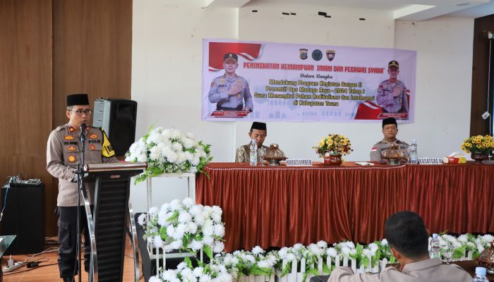 Satgas Madago Raya Gelar Peningkatan Kemampuan Imam Masjid dan Pegawai Syara di Tojo Una-Una