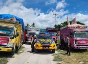 Satgas OMB Polres Banggai Cek Kesiapan Kendaraan Pendistribusian Logistik Pemilu