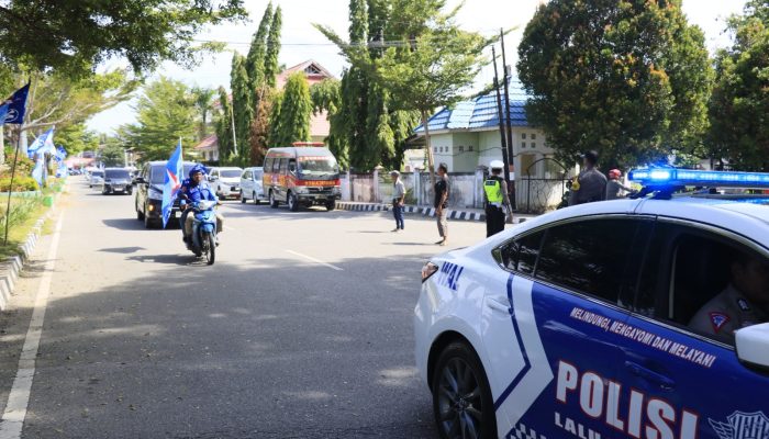 Polres Poso Berikan Pengamanan dan Pengawalan Intensif Kampanye Terbuka Pemilu 2024 di Kabupaten Poso