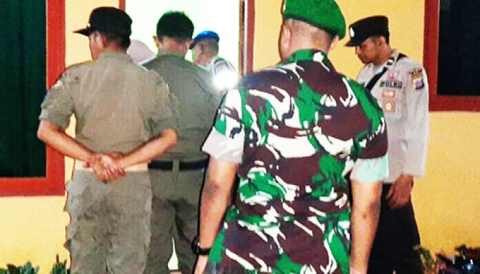 Satpol PP Bersama BNN, Polsek Ampana Kota dan Koramil Ratolindo Gelar Operasi Pekat Gabungan