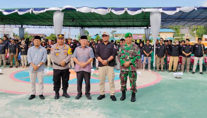 Gelar Apel Siaga Pengawasan Pemilu Tahun 2024 Panwascam Bersama PKD Se_Kabupaten Bangkep