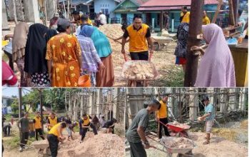 Polsek Liang Kembali Dapat Apresiasi Atas Pelaksanaan Baksosnya Pada Pembangunan Masjid  Al-Ikwan di Desa Liang
