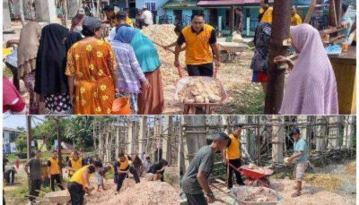Polsek Liang Kembali Dapat Apresiasi Atas Pelaksanaan Baksosnya Pada Pembangunan Masjid  Al-Ikwan di Desa Liang