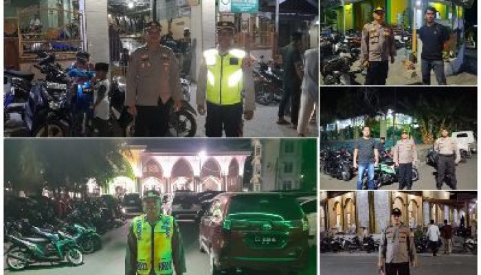 Tarawih Malam Pertama, Polres Banggai Amankan Sejumlah Masjid di Kota Luwuk