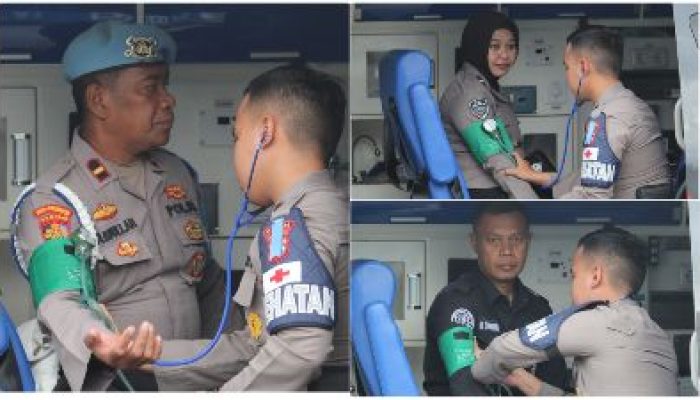 10 Hari OPS Keselamatan Tinombala, Subsatgas Dokkes Polda Sulteng Lakukan Pengecekan Kesehatan Untuk Personel