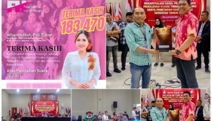 Raup 183.470 Suara, Febriyanthi Hongkiriwang Melenggang ke Senayan Jadi Senator