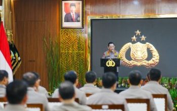 Kapolri Buka Rakernis Gabungan 5 Divisi Satker Polri