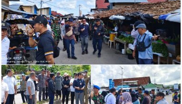H-2 Kedatangan Jokowi di Bangkep, Bupati Bersama Tim Survey Sekertariat Presiden Tinjau Jalan dan Pasar Salakan