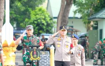 Kapolda Sulteng Dampingi Pangdam XIII/Merdeka, Pimpin Apel Gelar Pasukan Pengamanan VVIP Kunker Presiden RI