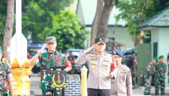 Kapolda Sulteng Dampingi Pangdam XIII/Merdeka, Pimpin Apel Gelar Pasukan Pengamanan VVIP Kunker Presiden RI