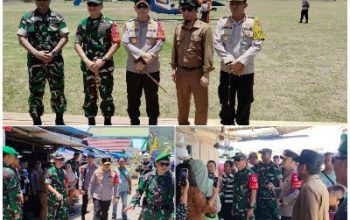 Kapolda Sulteng dan Pangdam XIII/Merdeka Didampingi Bupati Bangkep, Pantau Pasar Salakan Sterilkan Lokasi Kunjungan Presiden