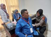 Pastikan Kondisi Prima, Petugas Pengamanan dan Komisioner KPU Sulteng Jalani Pemeriksaan Kesehatan