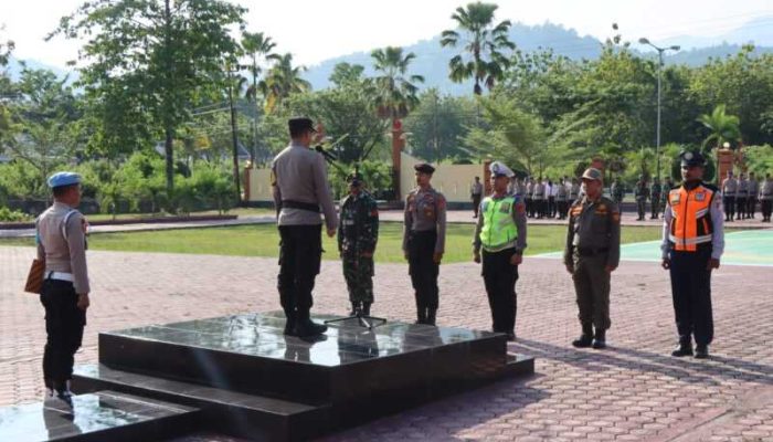 Polres Touna Laksanakan Apel Gelar Pasukan Operasi Keselamatan Tinombala 2024