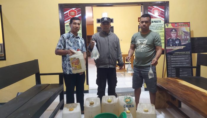 Ops Pekat Tinombala I-2024, Polsek Nuhon Temukan 115 Liter Cap Tikus Siap Jual
