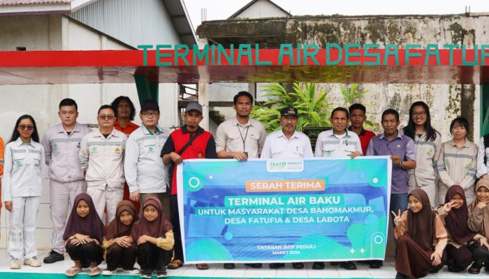 PT IMIP Adakan  Fasilitas Terminal Air Bersih Bagi Warga Bahodopi
