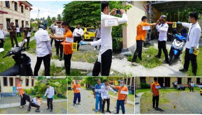 Rekonstruksi Kasus Pembunuhan di Bungin, Polres Banggai Ungkap 33 Reka Adegan