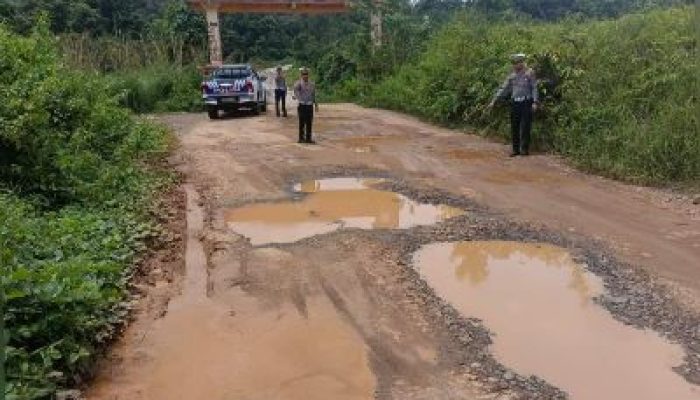 Jelang Mudik Lebaran, Kasatlantas Morowali Utara Mengecek Kondisi Jalur Mudik Diperbatasan Sulteng-Sulsel