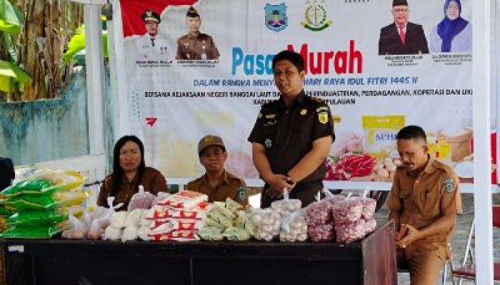 Dinas Ketapang Bangkep Kolaborasi Dengan Kejaksaan Salakan dan Perindagkop, Gelar Gerakan Pasar Murah