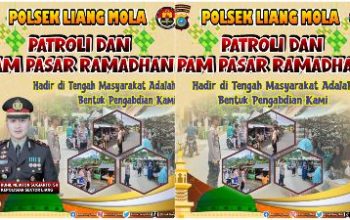 Polsek Liang Intensifkan Patroli Dialogis, Pada Pasar Ramadhan Di Wilayahnya