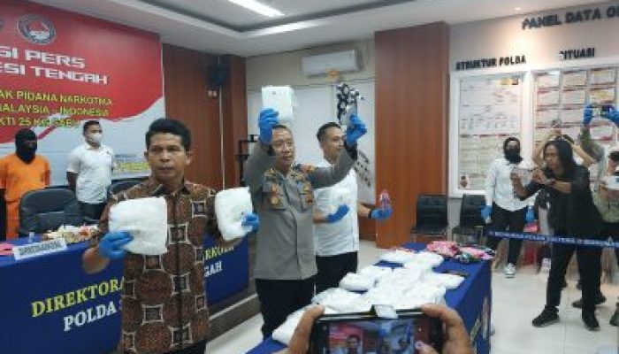 Ditresnarkoba Polda Sulteng, Gagalkan Pengiriman Sabu 25 Kg Tujuan Kabupaten Sidrap