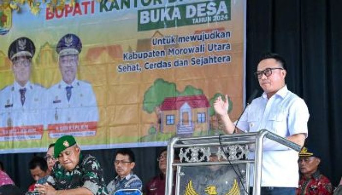 Buka Desa di Mori Atas, Bupati Morut Tekankan Semua OPD Prioritaskan Usulan Para Kades Yang Mendesak