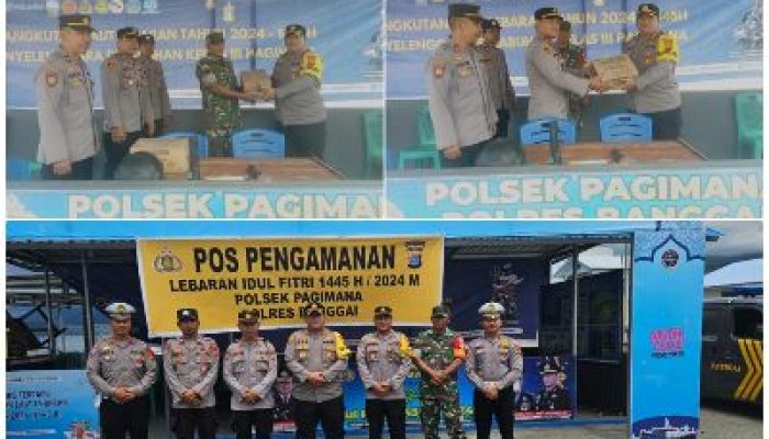 Kapolres Banggai Cek Arus Mudik Lewat Pos PAM Pelabuhan Ferry Pagimana