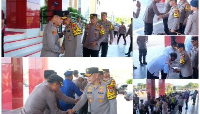 Kapolda Gelar Halal Bihalal di Momen Idul Fitri Bersama Personel Polda Sulteng