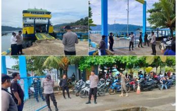 Polres Morut Amankan Arus Balik Lebaran 2024, Jumlah Penumpang di Pelabuhan Feri Kolonodale Mulai Menurun