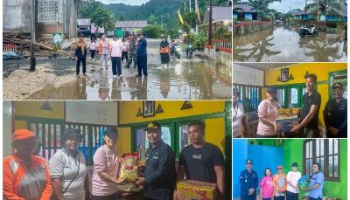 Ketua TP PKK Morut, Sudah Kunjungi Semua Desa Terdampak Banjir di Petasia Barat dan Bagikan Bansos