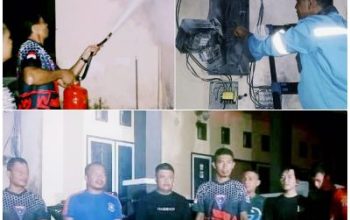 Damkar Banggai Kepulauan, Siaga Amankan Korsleting Listrik di Rujab Sekda Bangkep