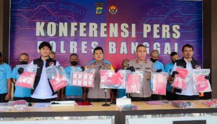 Polres Banggai Berhasil Amankan 497,07 Gram Sabu dan 26 Tersangka Selama Februari-April 2024
