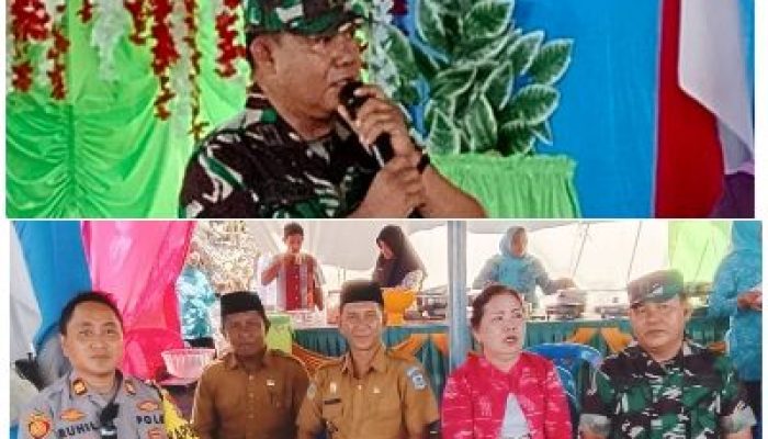 Danramil 1308-11 Liang, Hadiri Lomba Desa di Desa Saleati Sekaligus Perkenalkan Diri Sebagai Danramil Baru