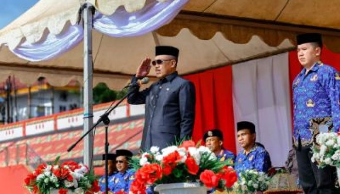 Wabup Morut, Pimpin Upacara Peringatan Hari Otonomi Daerah XXVIII Tahun 2024