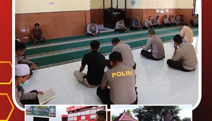 Pembinaan Rohani dan mental Personil Polres Tojo Una-Una  dalam Rangka menguatkan Iman Dan Taqwa 