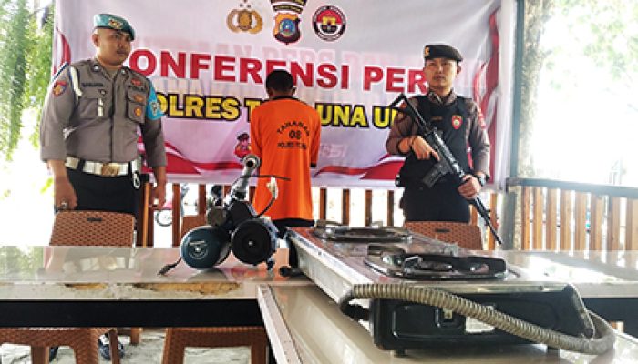 Polres Tojo Una-Una Berhasil Mengungkap Pencurian Di BTN Graha Ampana   