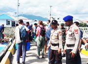 Arus kedatangan dan keberangkatan Pelabuhan Ampana meningkat Posyan Kota beri dukungan pengamanan